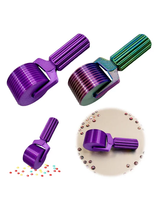 2шт ролик для алмазной мозаики для craft (фиолет-зелёный), 2 шт, фото 2
