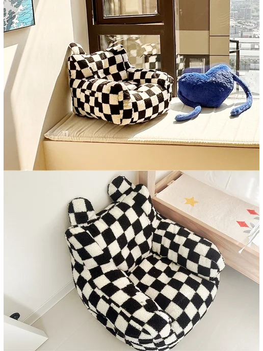 Детский диван в клетчатом стиле（68*73*56CM）, 55x52, фото 8