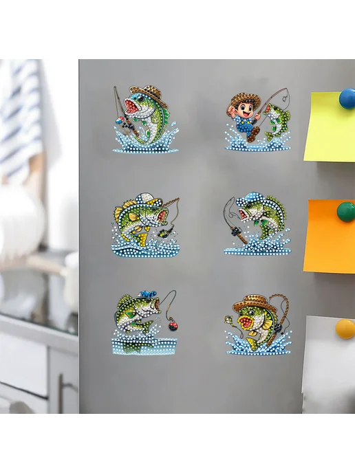 6шт DIY Крыш Мот Magnet комплект Алмазная живопись, 6 шт, фото 6