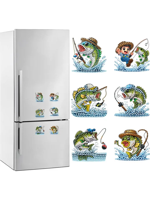 6шт DIY Крыш Мот Magnet комплект Алмазная живопись, 6 шт, фото 7