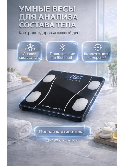 JA7 Умные весы для анализа состава тела, вариант