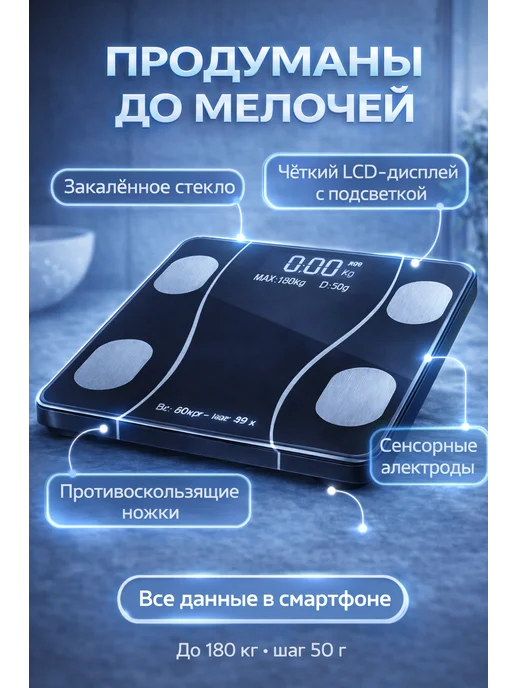 JA7 Умные весы для анализа состава тела, вариант, фото 3