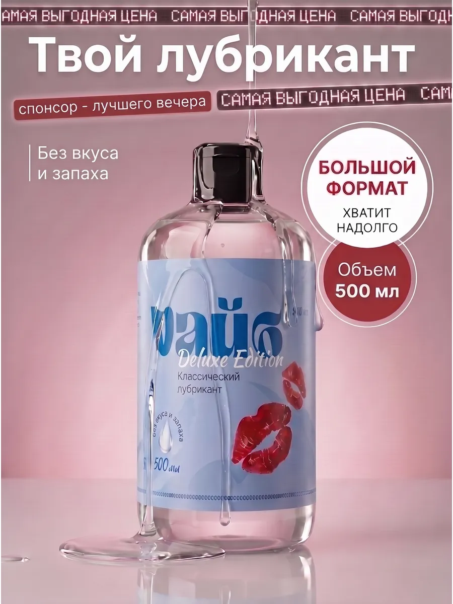 Интимная гель смазка на водной основе