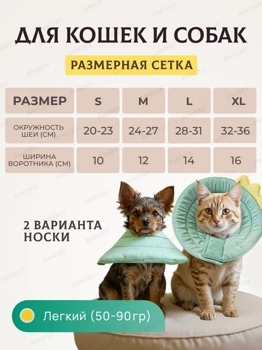 Воротник защитный ветеринарный для кошек собак мягкий, вариант, фото 5