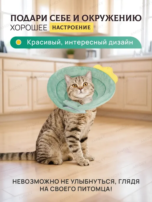 Воротник защитный ветеринарный для кошек собак мягкий, вариант, фото 7