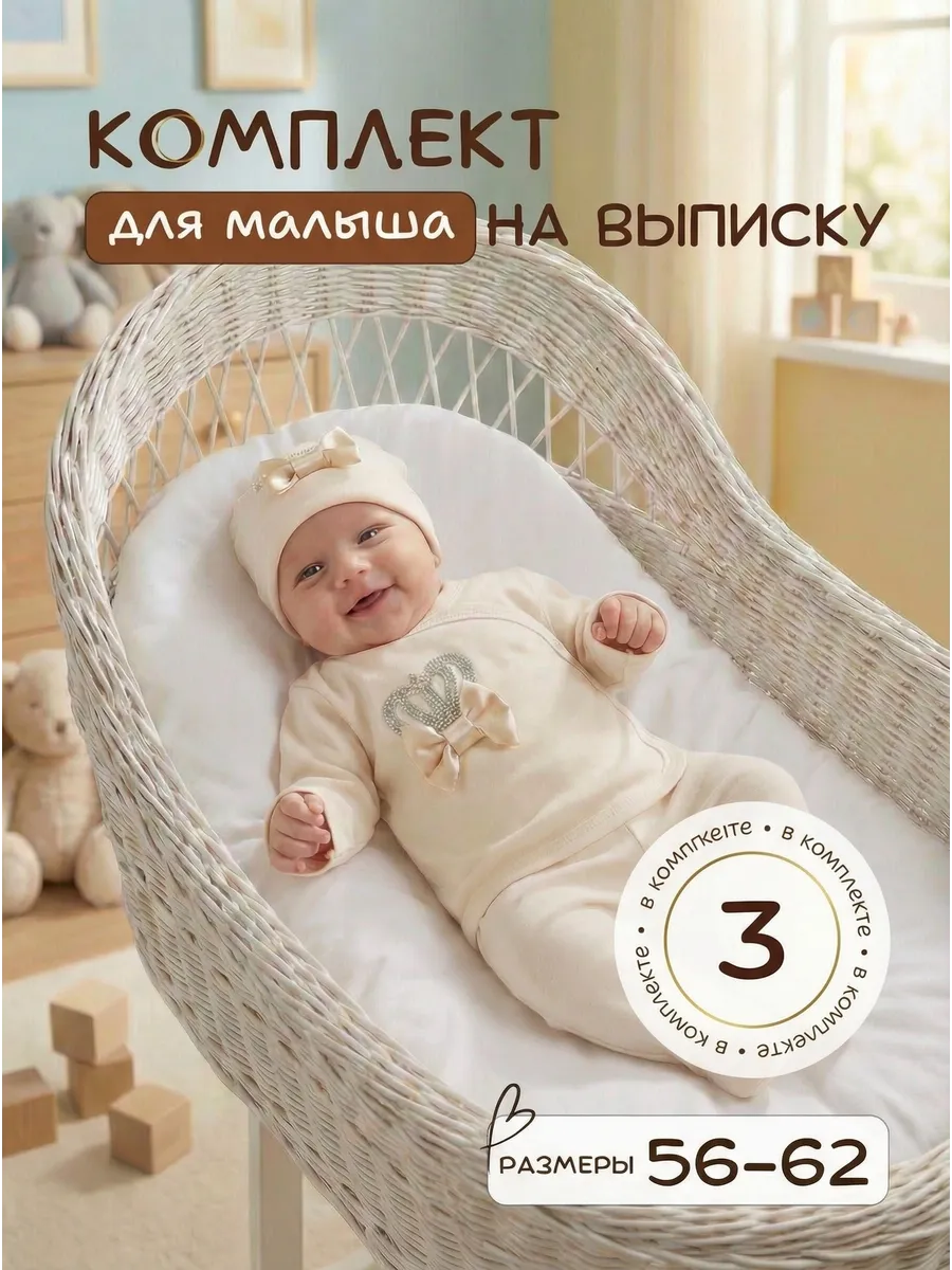 Комплект одежды на выписку новорожденного