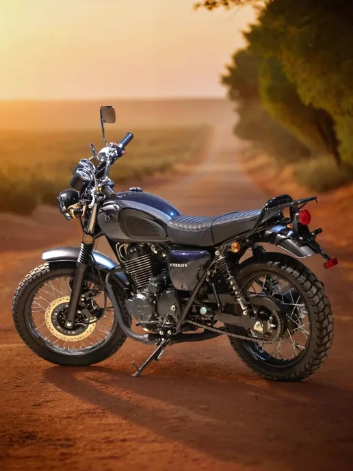 ТЕХНОМОТОРФ Мотоцикл Combat Scrambler 400 с ПТС (черно-красный), черный, фото 3