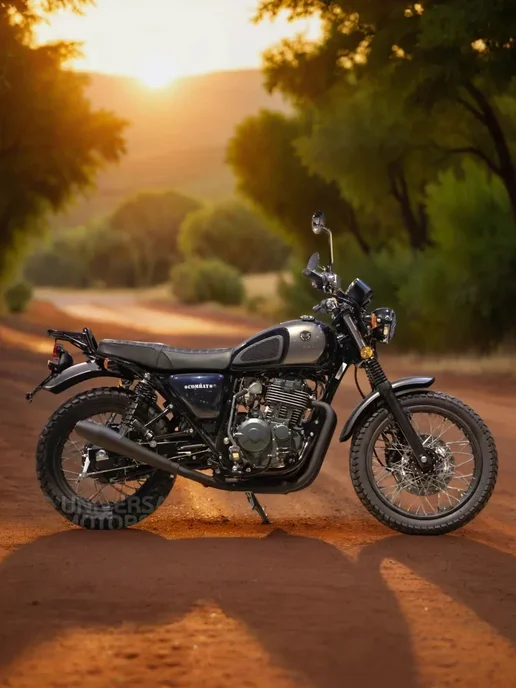 ТЕХНОМОТОРФ Мотоцикл Combat Scrambler 400 с ПТС (черно-красный), черный, фото 5
