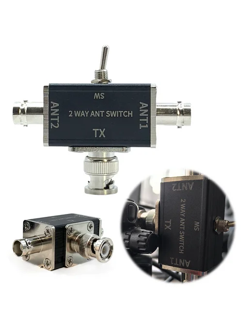 2-Way CB HAM антенный коммутатор 100W 0-50 МГц OFF Заземл, 100 Вт, фото 3
