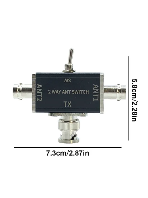 2-Way CB HAM антенный коммутатор 100W 0-50 МГц OFF Заземл, 100 Вт, фото 5