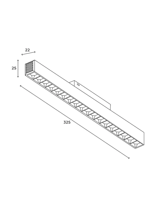 Hesby Lighting Трековый линейный светильник ElDeko HSBL_0149(комплект 3шт), 3 шт, фото 8