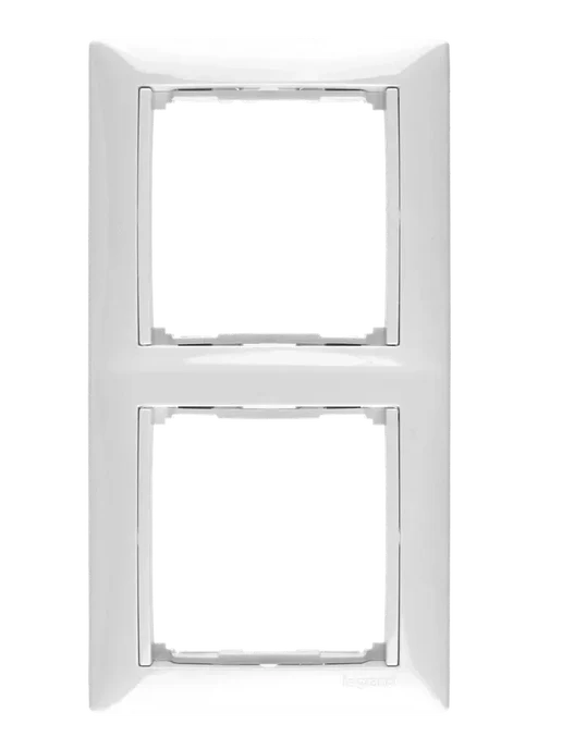 Legrand Рамка двухместная Valena бежевая, белый, фото 3