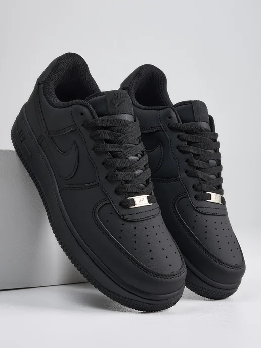 Кроссовки Air Force кеды черные Nike