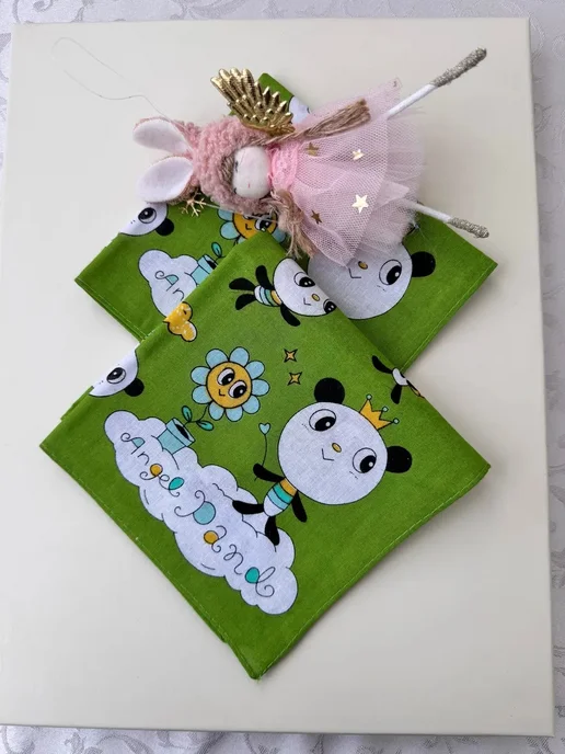 Lapastel Набор платков 2 штуки 28х28 см. детские, 28x28 см, фото 2