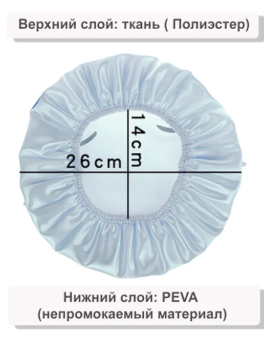 BROZKKOSHOP шапочка для душа, серый, фото 6