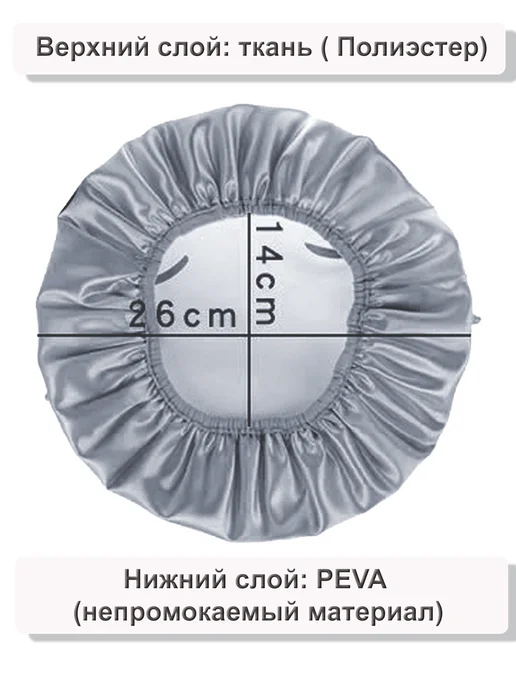 BROZKKOSHOP шапочка для душа, черный, фото 7