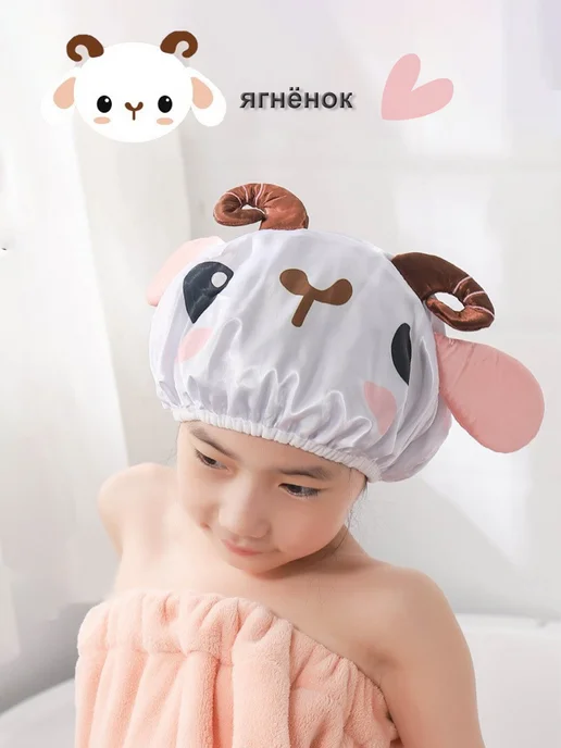 BROZKKOSHOP шапочка для душа, белый, фото 4