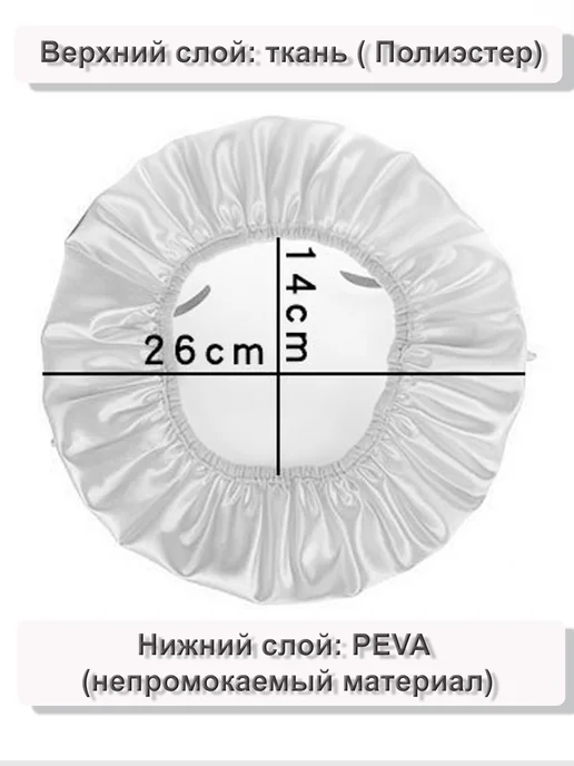 BROZKKOSHOP шапочка для душа, белый, фото 7