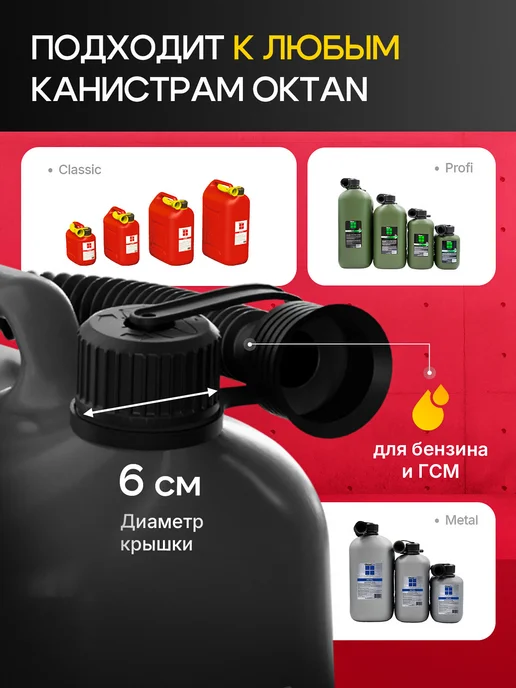 Эко Про Крышка для пластиковой канистры OKTAN универсальная, черный, фото 2
