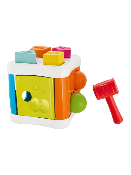 CHICCO Игрушка развивающая сортер Кубик 2 в 1 от 1 года, вариант, фото 6