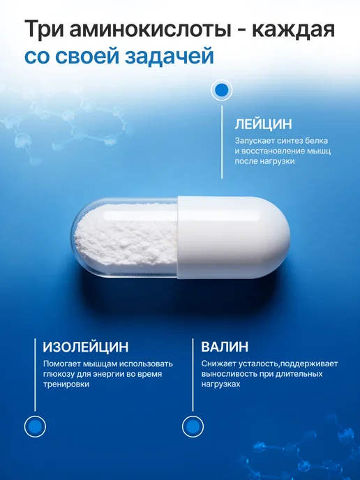 BIGSNT Bcaa порошок 2-1-1 аминокислоты комплексные для спорта 150 г, вариант, фото 7