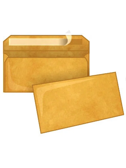 Pack24 Крафтовые конверты DL формата 11 х 22 см- 100 шт, 11x22 см, 100 шт, фото 2