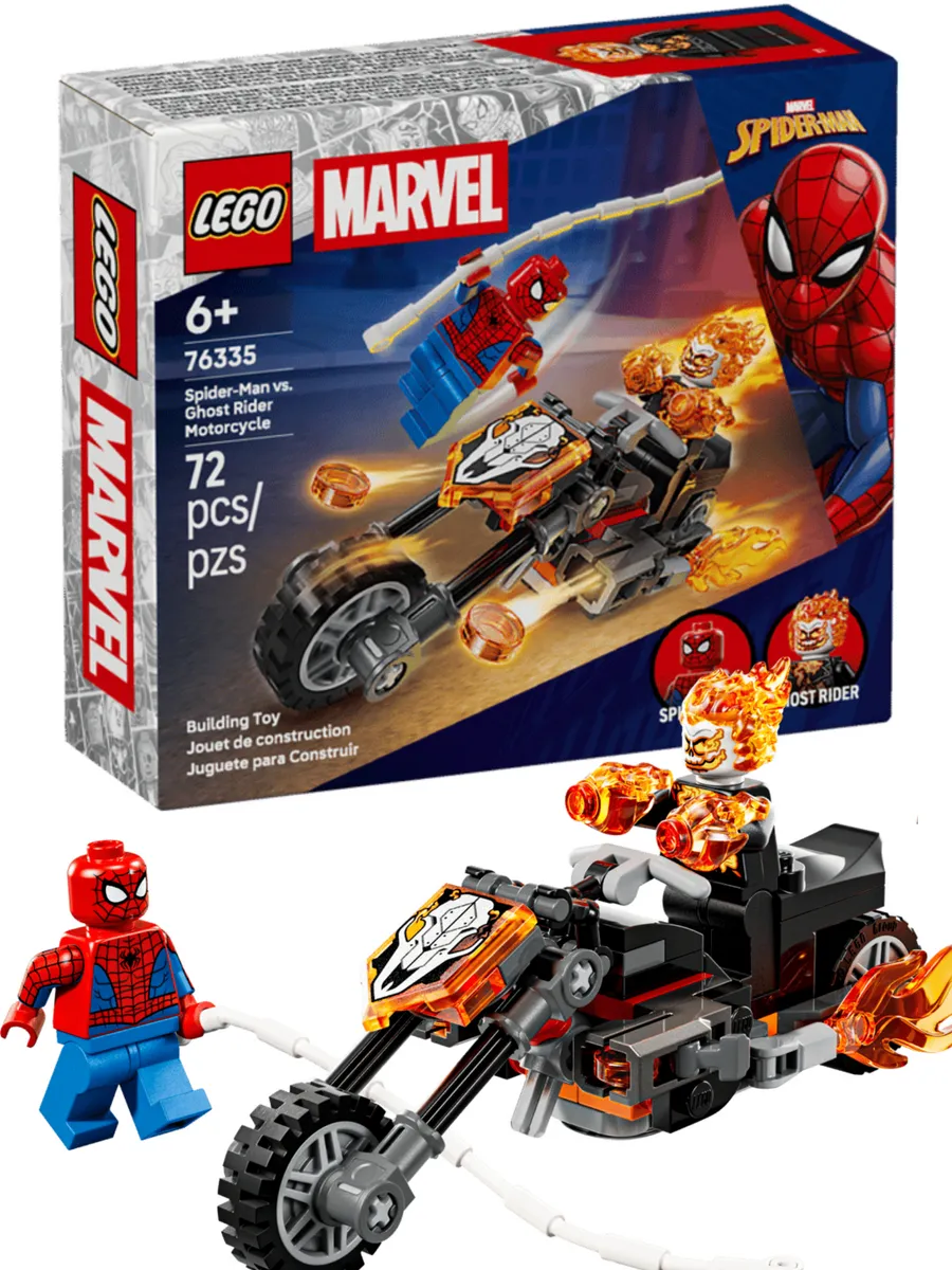 Конструктор Marvel 76335 Человек-паук против Гонщика