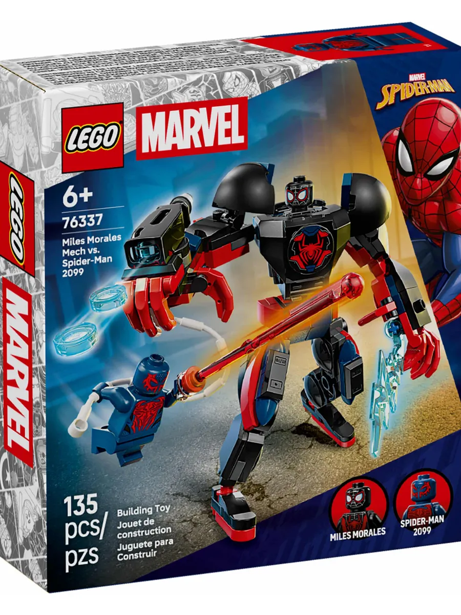 Конструктор Marvel 76337 Майлз Моралес против Человека-паука