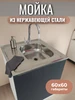 Мойка накладная 60х60 чаша справа 755302032 купить за 3 780 ₽ в интернет‑магазине Wildberries