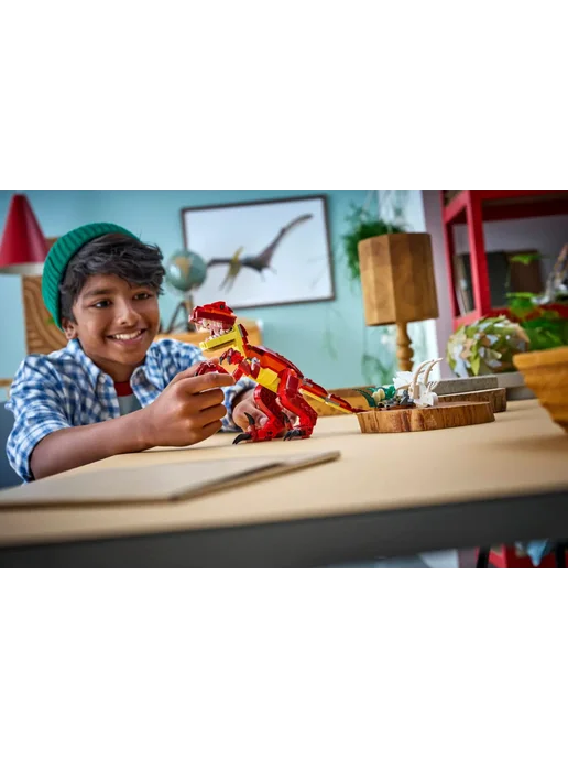 LEGO Конструктор Creator 31379 Свирепый Динозавр 3в1, красный, фото 6