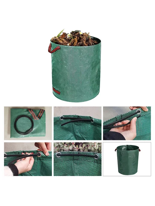 Складной мешок для садового листа 60L для Lawn Yard Pool, 60 л, фото 7