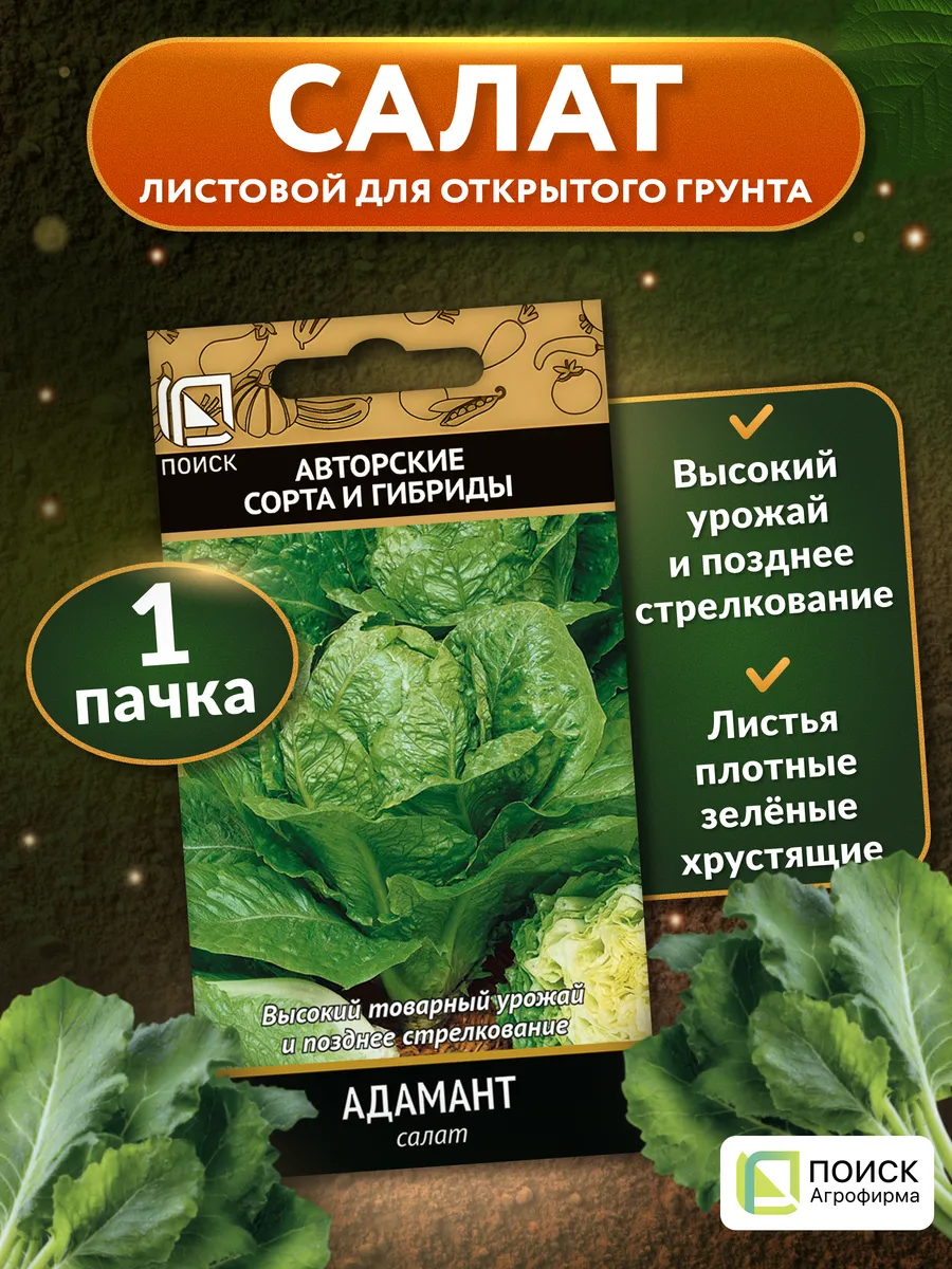 Семена салата Адамант листового для открытого грунта