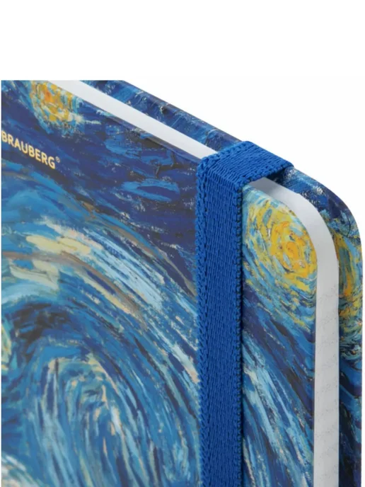Brauberg Блокнот для записей А5 Van Gogh, голубой, фото 4