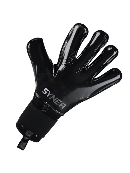 Перчатки вратарские профессиональные SYNER SUPER BLACK, черный, фото 2