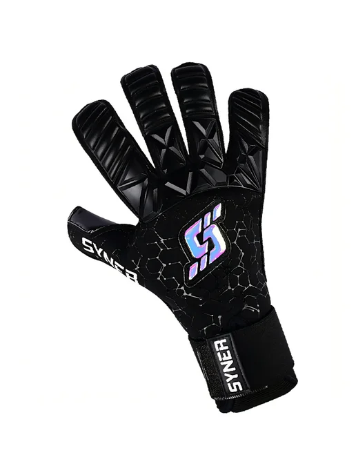 Перчатки вратарские профессиональные SYNER SUPER BLACK, черный, фото 3