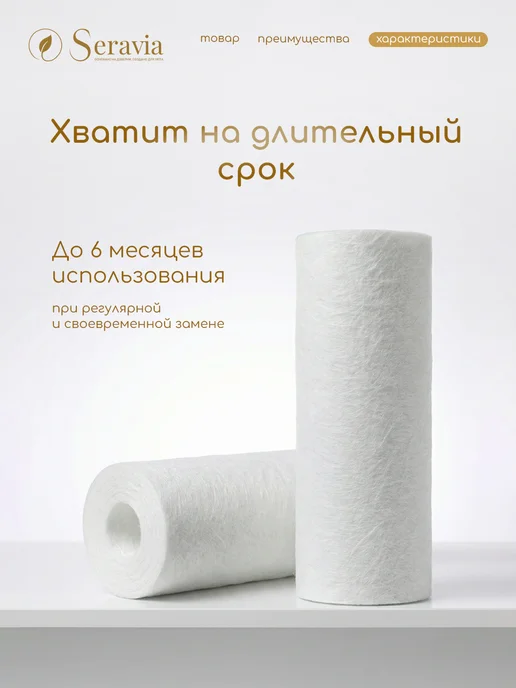 Seravia Картридж фильтр для душа с запахом лимона, вариант, фото 5