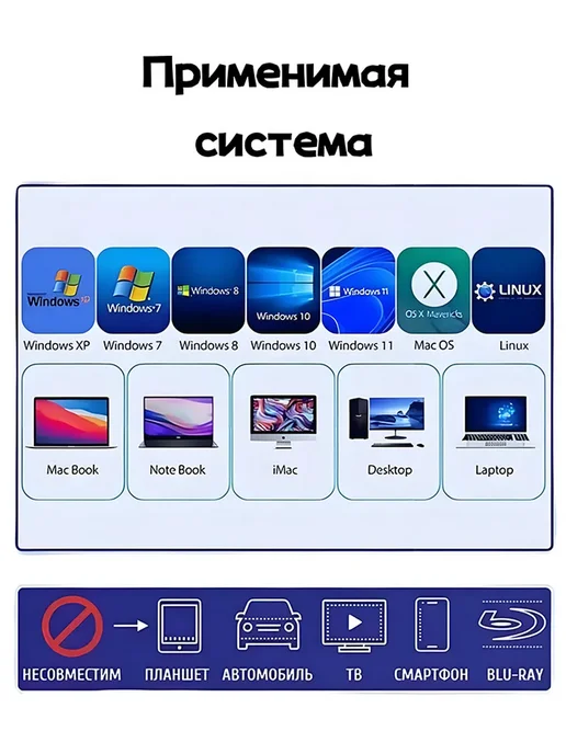 Внешний дисковод для ноутбука и 8 в 1компьютера USB 3 0, вариант, фото 2