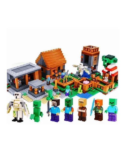LEGO Конструктор Майнкрафт Деревня 1180 деталей, белый, фото 3