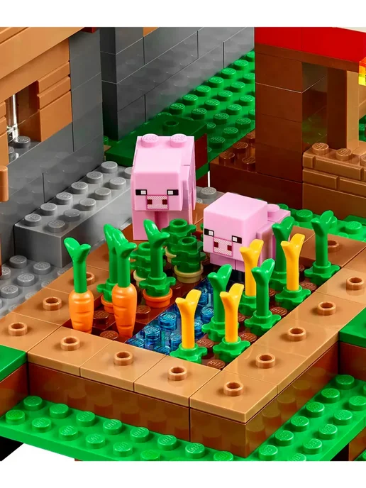 LEGO Конструктор Майнкрафт Деревня 1180 деталей, белый, фото 4