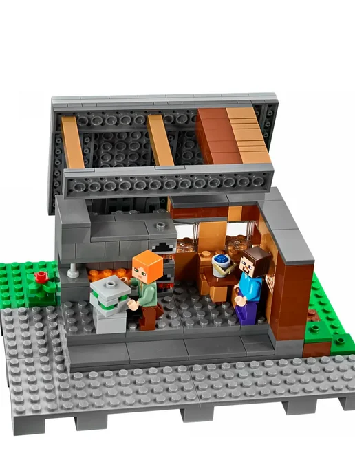 LEGO Конструктор Майнкрафт Деревня 1180 деталей, белый, фото 5