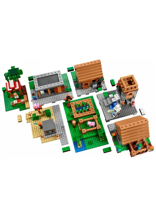 LEGO Конструктор Майнкрафт Деревня 1180 деталей, белый, фото 6