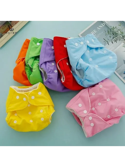 Многоразовые подгузники для новорожденных, 7 шт, 7 шт, фото 3