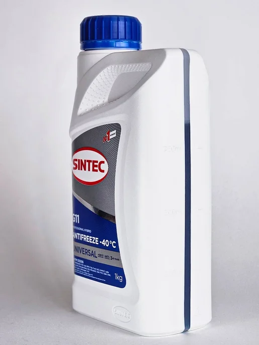 SINTEC Антифриз синий G11 -40°C 2 шт по 1 л, охлаждающая жидкость, 2 шт, 1 л, фото 8