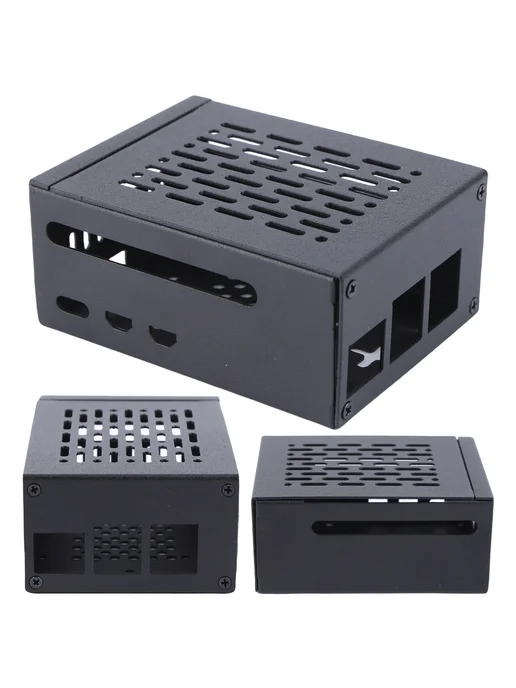 Бронированный металлический корпус для Pi 5, M.2 SSD, вариант