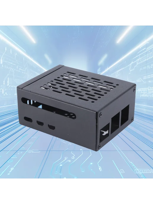 Бронированный металлический корпус для Pi 5, M.2 SSD, вариант, фото 4
