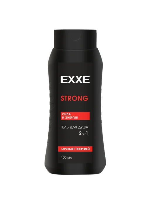 EXXE Гель для душа 2в1 Сила и Энергия STRONG 400 мл. 2 шт, 400 мл, 2 шт, фото 2