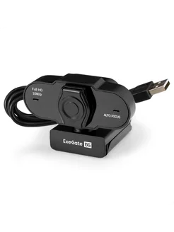 EXEGATE веб камеры EX297681RUS BlackView C931 Full HD AF 2Мп, 1920х1080, 1080P, 30fps, автоматический фокус, защитная шторка, 4 - линзовый объектив, микрофон с шумоподавлением, универсальное крепление
