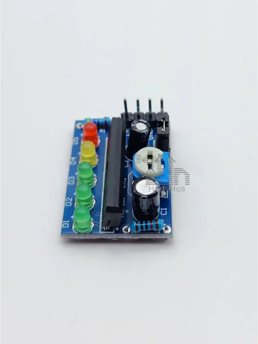 Модуль индикатор уровня аудиосигнала, 1 канал, 5LED, вариант, фото 4