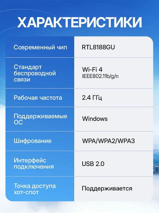HOCO wifi адаптер для компьютера usb, черный, фото 7