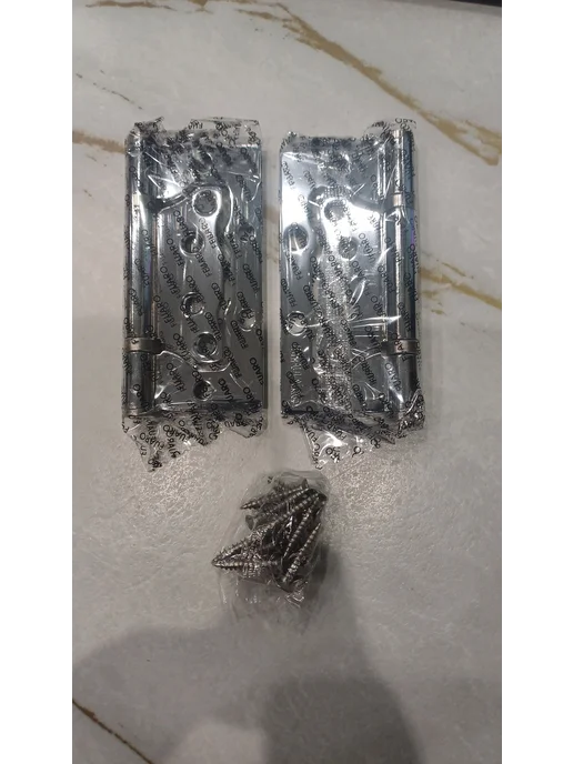 Петля "Fuaro" универсальная без врезки 100x2,5 хром - 4шт, 100x2.5, 4 шт, фото 6